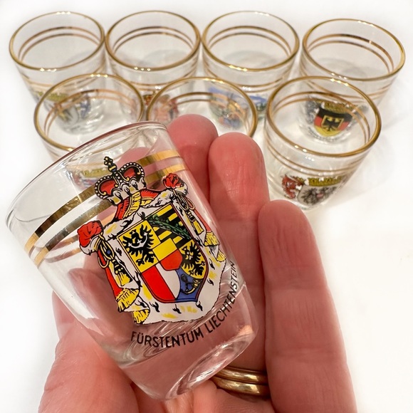 Dining Vintage Gold Rimmed German Shot Glasses 8 Poshmark